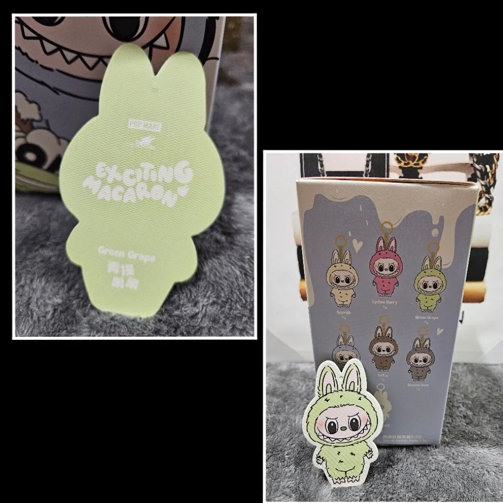LABUBU Tasty Macarons By Popmart Keychain – GREEN GRAPE UNOPENED … - Picture 2 of 5